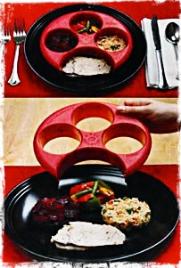 Portion control plate.  A great way to  measure portion size.