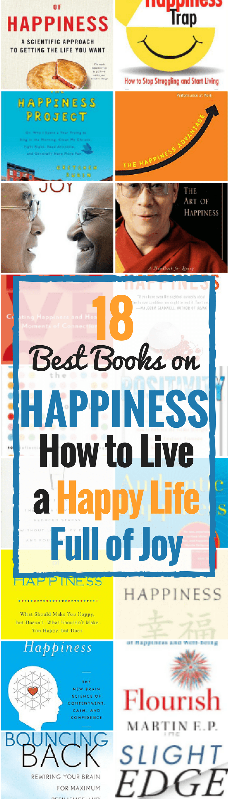 happiness books -yHow to Live a Happy Life Full of Joy | Books about happiness | Self help books | self improvement books