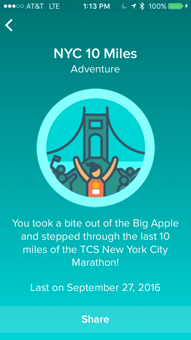 Fitbit-Adventures-NYC-10-Mile-Badges Fitbit Adventures- NYC 10 Mile