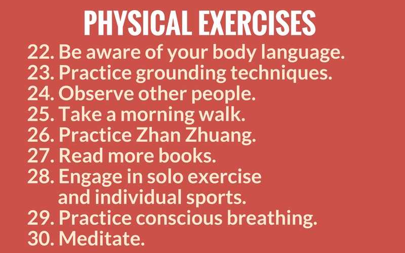 Self-Awareness Activities - Physical Exercises