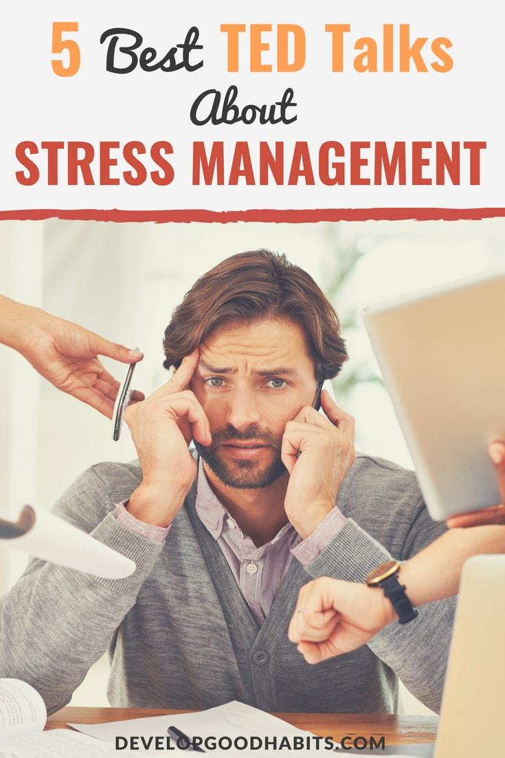 Best TED Talks about stress management If you’re interested in learning new ways to cope with everyday stressors, the following TED talks on stress can help you. #mindfulness #stress #calm #selfcare #psychology #mentalhealth #mindset #wellness #healthyliving