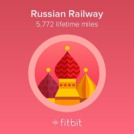 Russian Railway Fitbit Badge-250
