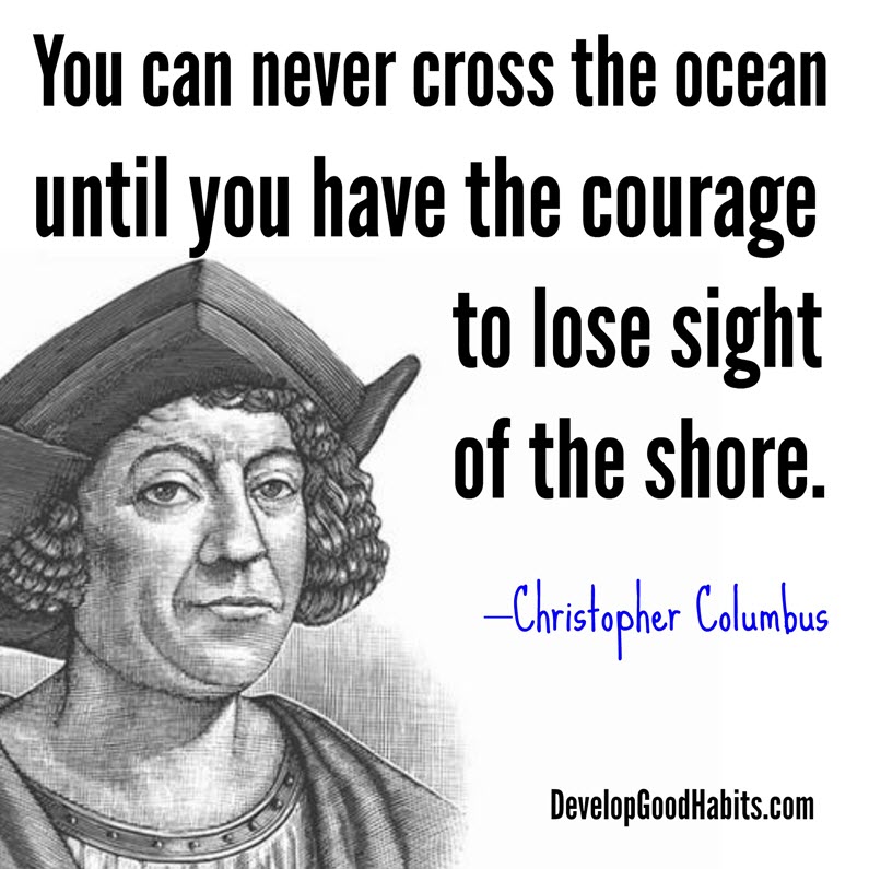 Historic Christopher Columbus Success quote