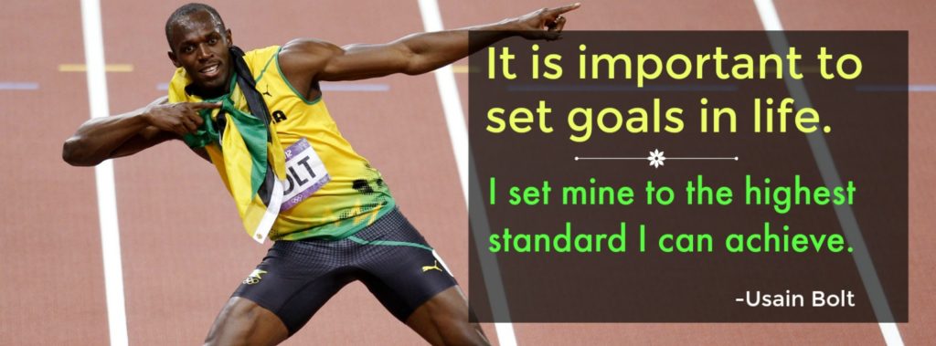 Usain Bolt Olympics- Set Big goals