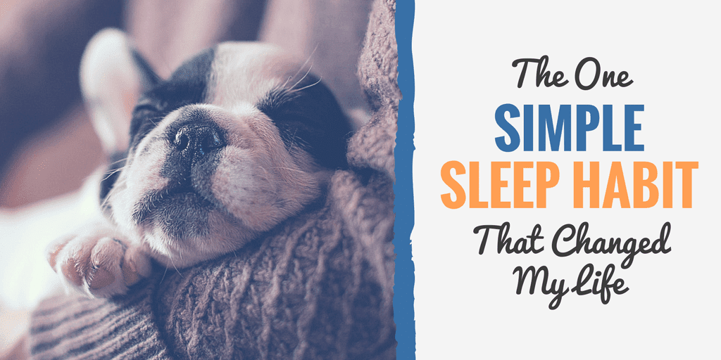 One Simple Sleep Habit