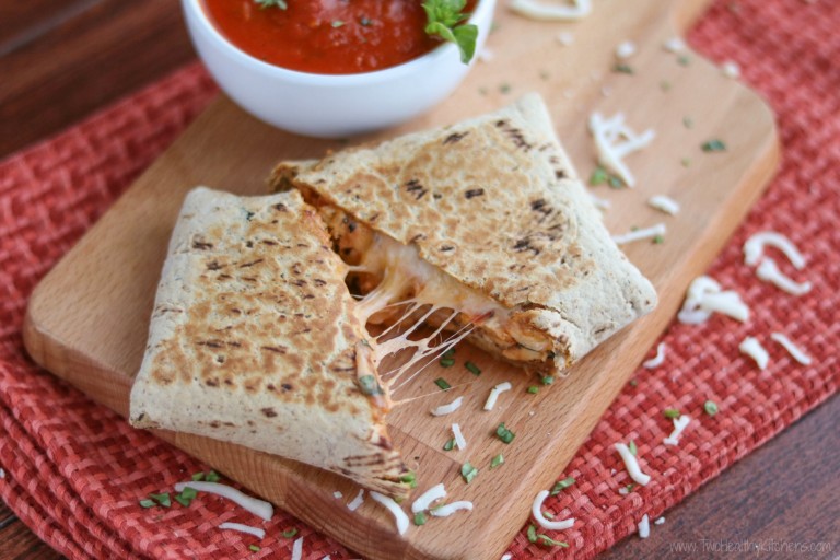 This Easy Chicken Parmesan Wraps recipe is one of the best freezer meals for two for couples on-the-go.