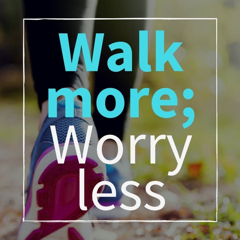 Walk more worry less when walking for health. #workouts #exercise #fitness #weightloss #wellness #selfimprovement #behavior #motivation #shoes