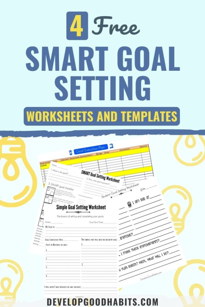 Best FREE Goal Setting Worksheets