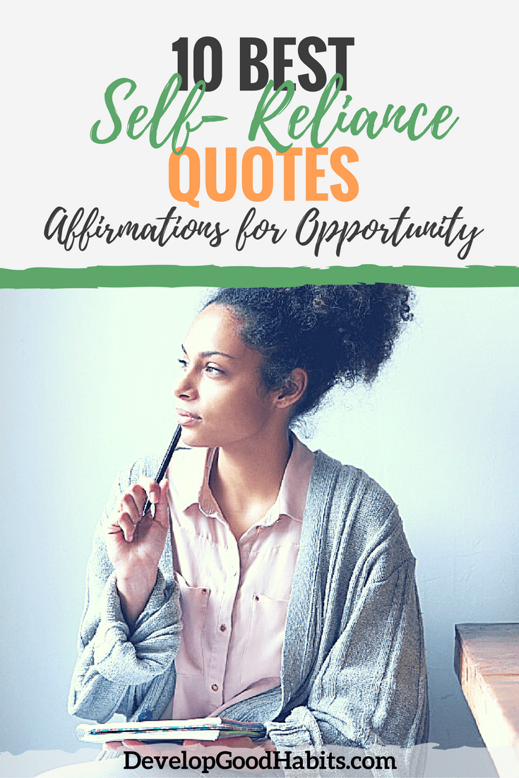 Self Reliance Quotes (Affirmations for Opportunity)