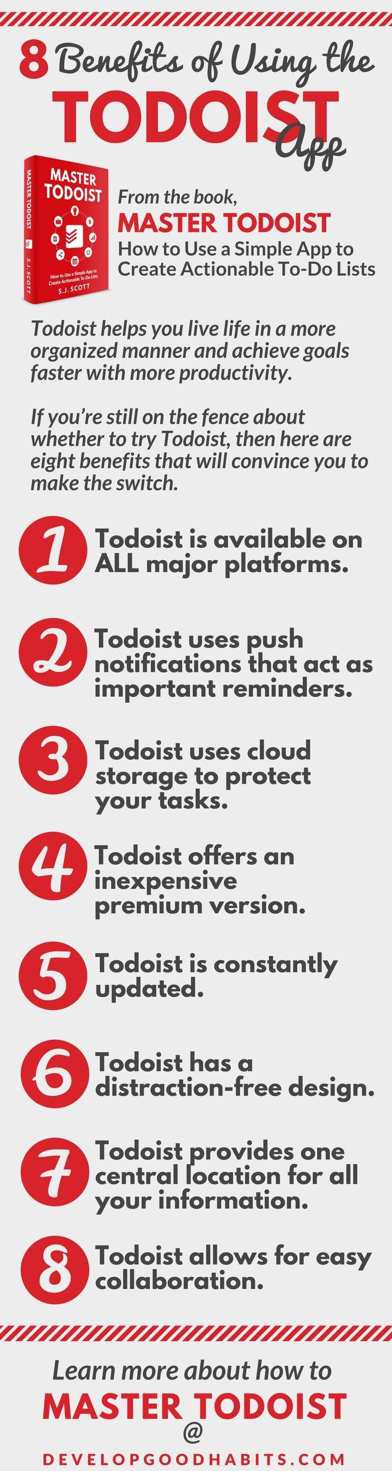 Take a look at this todoist tutorial 2018 to learn how to use Todoist to boost #productivity. #infographic #personaldevelopment #business #productivitytips #success #fitness #gtd #business #career
