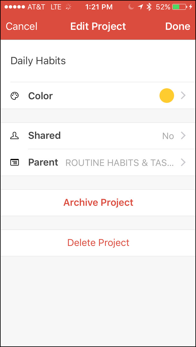 Learn about editing todoist projects in iPhone in this todoist tutorial 2018.