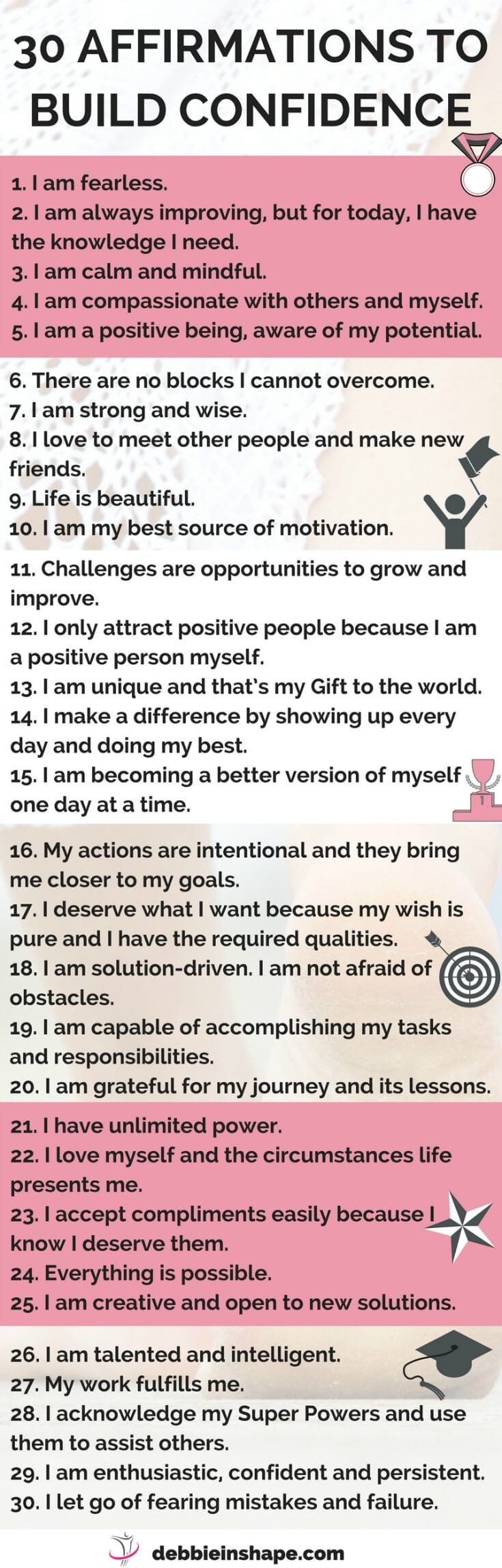Women for positive affirmations 1001 Affirmations