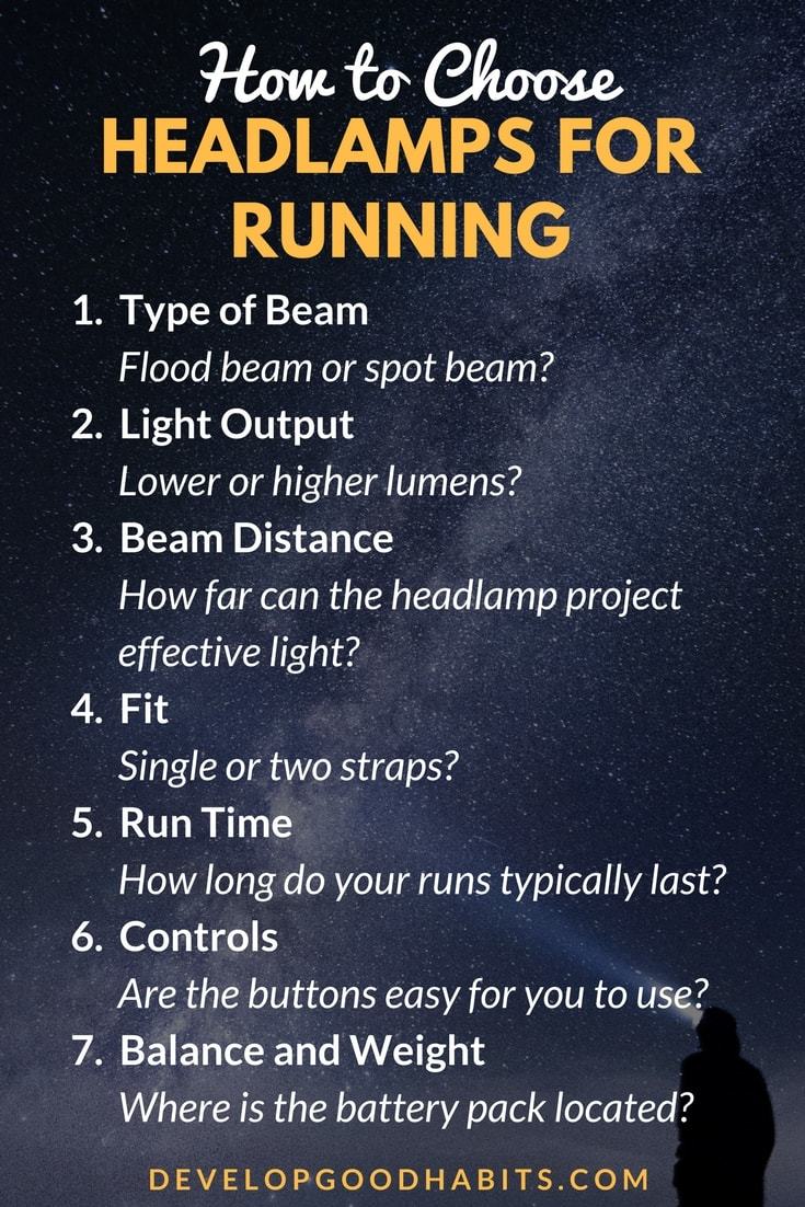 How to Choose Headlamps for Running Learn How to Choose Headlamps for Running n our runner headlamp reviews of the Best Headlamps for Running. best headlamp | running headlamp #running #workouts #exercise #fitness #hiking #adventure #camping #explore