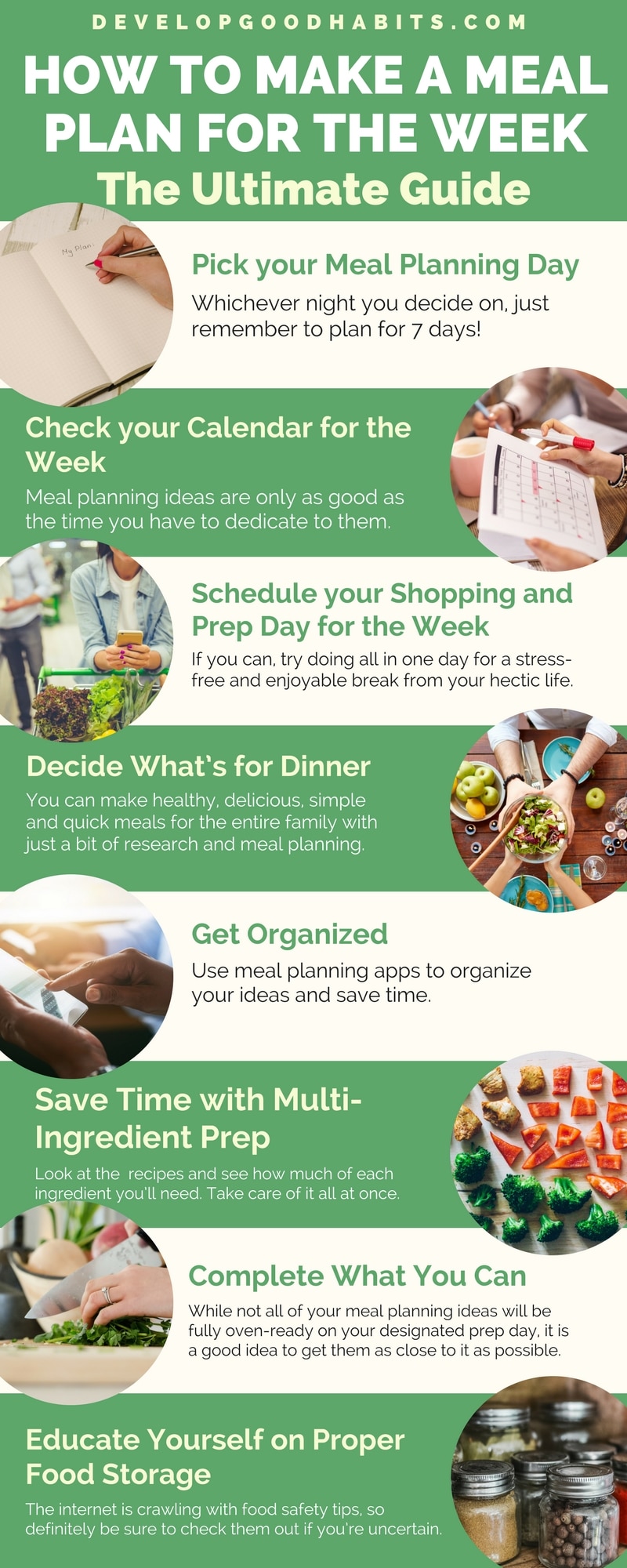 Learn How to Make a Meal Plan for the Weekin this ultimate guide on meal planning. #mealplanning #healthy #healthyeating #healthyhabits #nutrition #healthylife #fitnessgoals