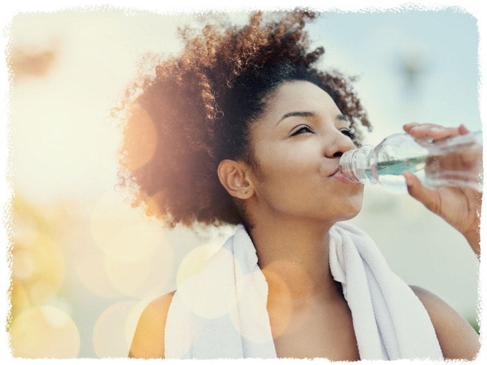 Include drinking water before and after your walk as part of your walking exercise program.