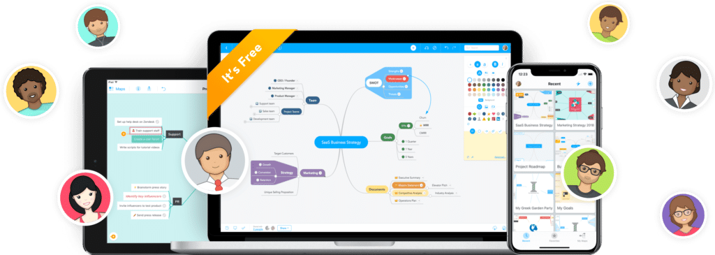 MindMeister is the perfect app for real-time collaborative brainstorming.