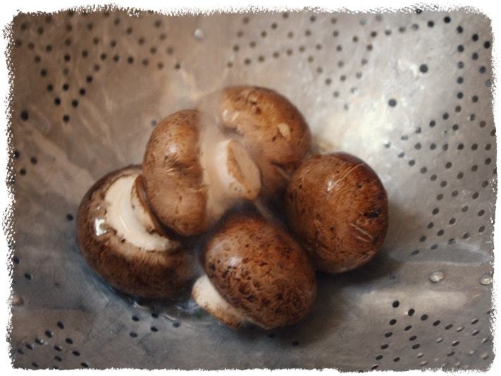 Blue apron - mushrooms