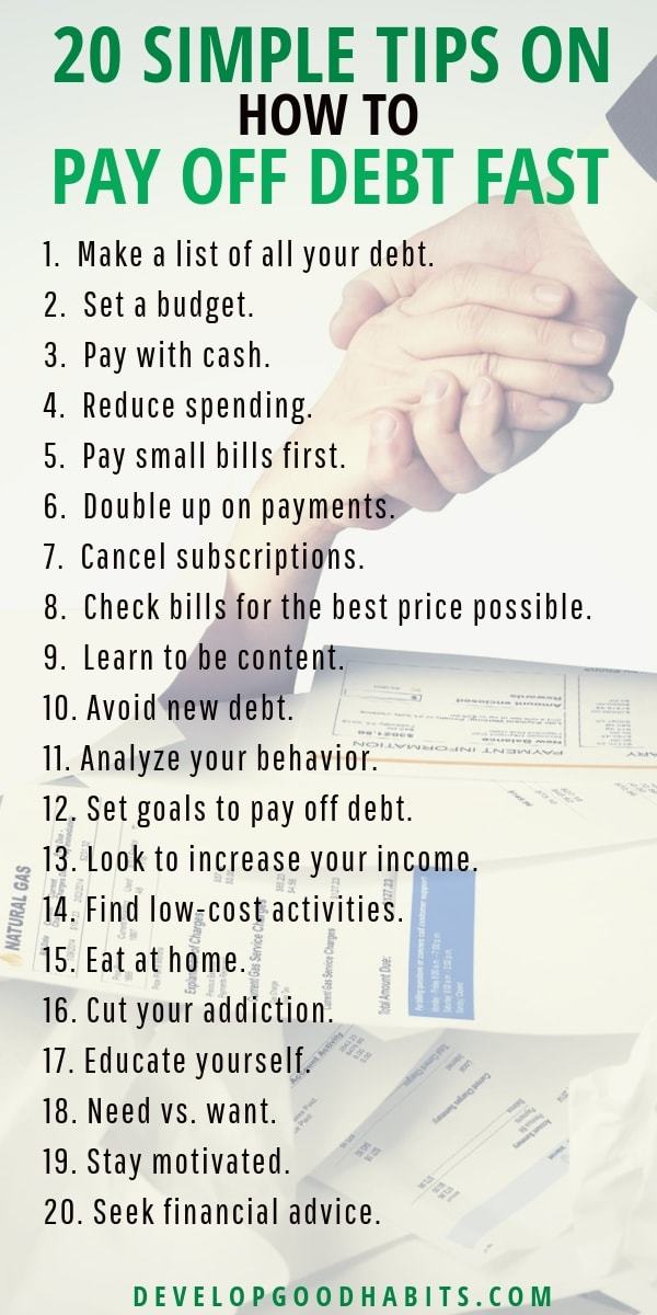 Get simple tips on how to pay off debt fast and how to pay off debt when you are broke. #debt #finance #financial #finacialfreedom #personalfinance #money #cashflow #budget #budgeting