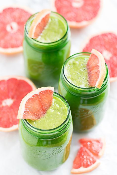 Explore the health rewards you can reap from this pink grapefruit green smoothie in this eye-opening article. #healthyrecipes #healthymeals #nutrition #healthier #weightloss #fitnessgoals #wellness #healthyeating