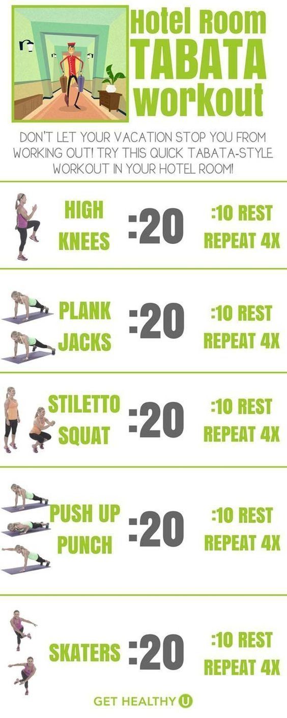 Great fat burning workout that does not need a lot of space. The perfect quick fat burning workout then traveling.
