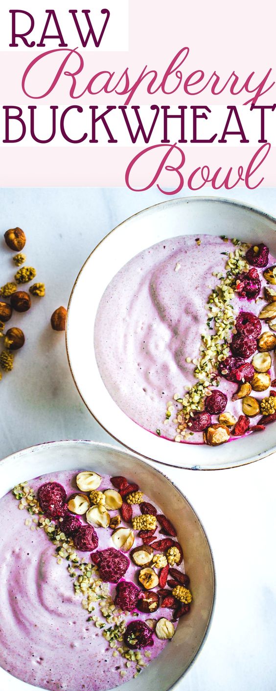 Find out how to make this raw raspberry buckwheat bowl and other easy meals for two with this awesome post. Discover healthy recipes on a budget. #healthyrecipes #healthymeals #healthyliving #healthyeating #nutrition #wellness #mealprep #nobake #healthy