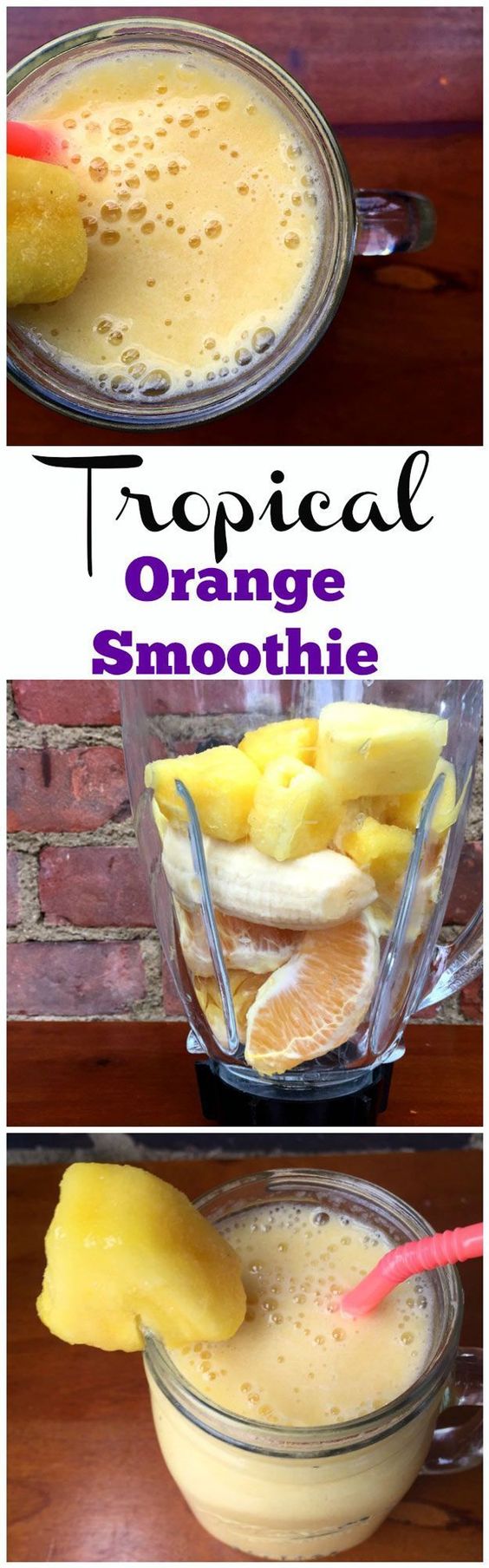 Find balanced breakfast smoothie recipes like this tropical orange smoothie in this article. | healthy smoothies | healthy breakfast smoothies | detox smoothie recipes for weight loss | breakfast smoothies for kids #nutrition #mealprep #diets #weightloss #healthyrecipes #healthyhabits #healthylifestyle #healthylife