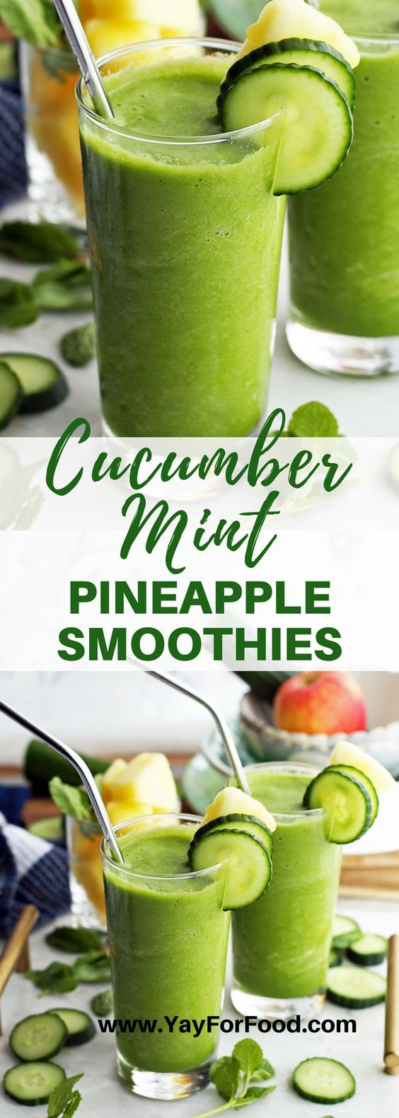 Cucumber mint smoothies are a healthy snack to eat on the go. See more quick snacks that will keep you healthy here:  https://www.developgoodhabits.com/healthy-snack-ideas-and-recipes/ Discover choices of snacks that burn fat. #healthyeating #mealprep