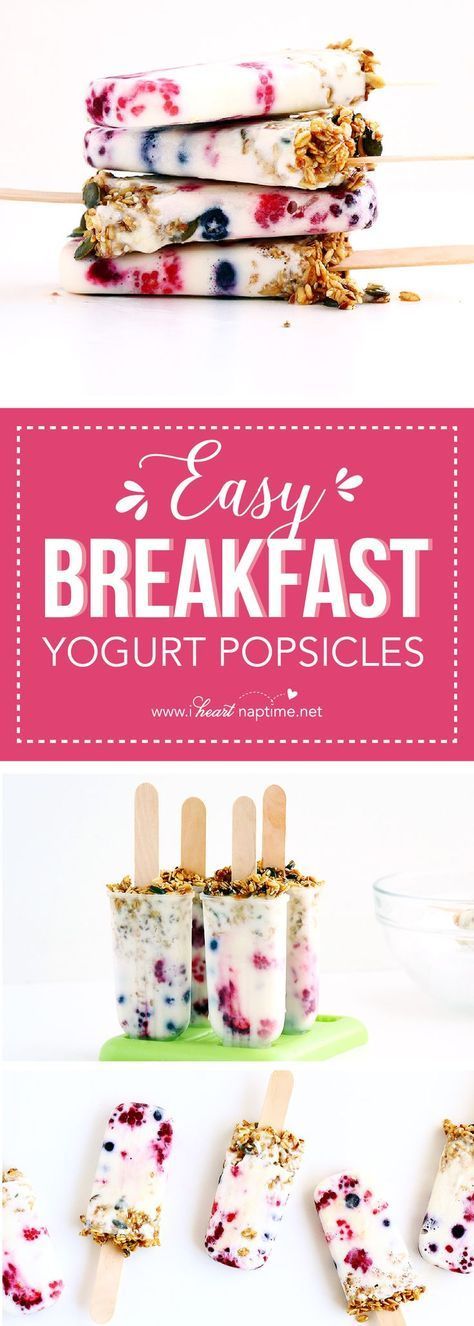 easy_breakfast_yogurt_popsicles A great healthy snack ideas for kids. Learn how to prepare these healthy high protein snacks for kids. #healthyliving #healthyrecipes #healthyliving #mealprep