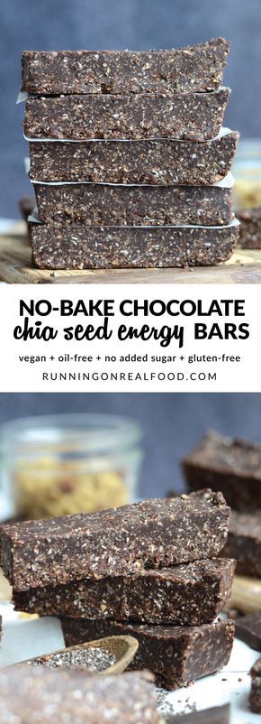 Chocolate chia seed energy bar. A rich and flavorful healthy snack idea. | Create a healthy snack list.from this collection of healthy band weight loss snacks  #healthyrecipes #nobake #healthylivig #healthyeating  #wellness