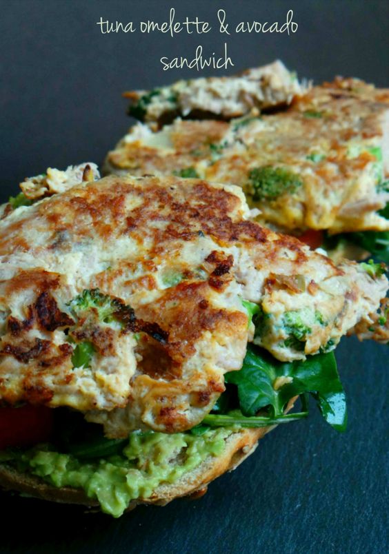 tuna_omelette_and_avocado_sandwich Choose your favorite from among the high protein breakfast ideas featured in this awesome roundup post. Discover your new favorite high protein breakfast dish. #highprotein #mealprep #nutrition #healthylife #healthier #nutrition #weightloss #healthyeating