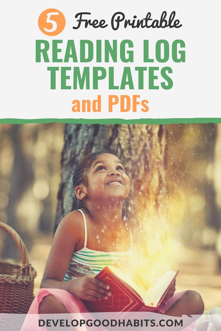 Check out these free reading log templates and weekly reading log template and help your child read more books. #education #learning #book #books #reading #booklover #teachers #homeschool #children #kids #teen