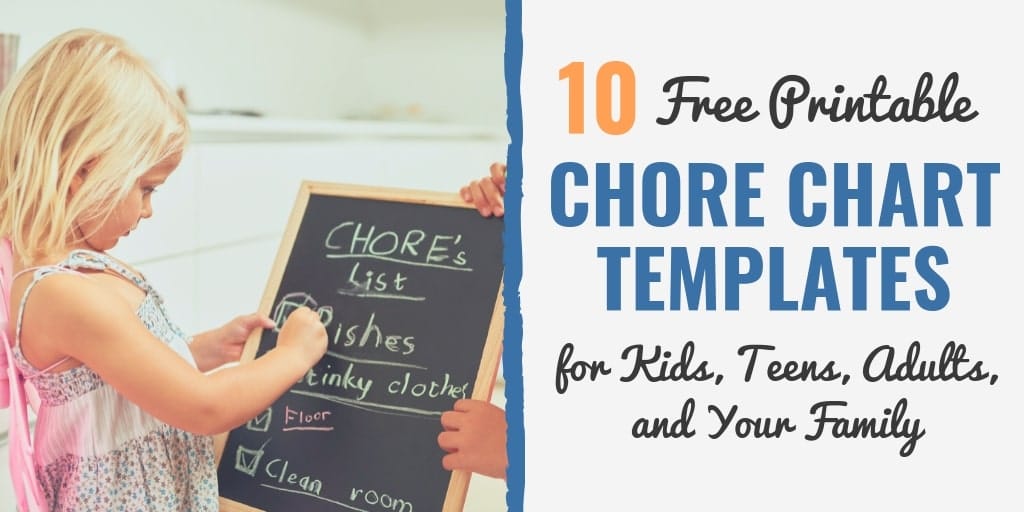 Free Printable Weekly Chore Chart Template