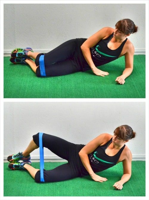 clamshells Discover how to improve your lower body with resistance band workouts found in this article. | resistance band leg exercises | resistance band lower body workouts | resistance bands for bigger glutes | resistance band workout routine #exercise #healthier #healthy #keepingfit #workouts #weightloss #healthyhabits