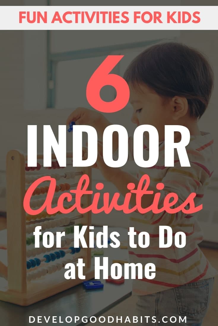 Check out these Indoor Activities for Kids to Do at Home. #education #learning #funactivities #kidscrafts #activities #children #kids #kidsactivities #familygoals #gamesforkids