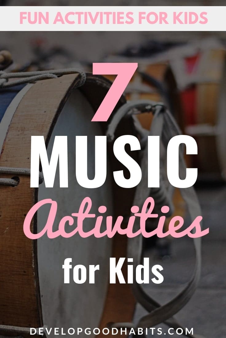 Check out these Music Activities for Kids. #education #learning #funactivities #kidscrafts #activities #kids #kidsactivities #familygoals #gamesforkids