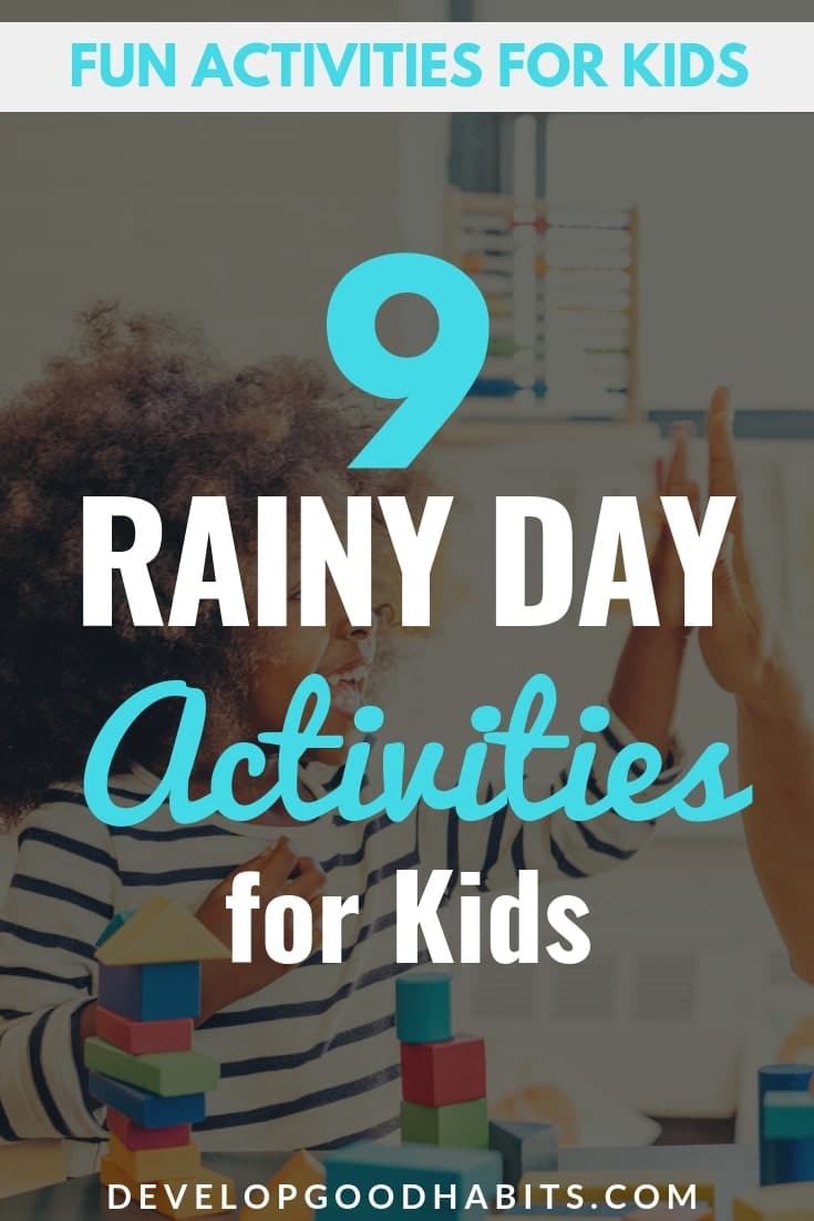 Check out these Rainy Day Activities for Kids.#education #learning #funactivities #kidscrafts #activities #children #kids #kidsactivities #childhood #gamesforkids 