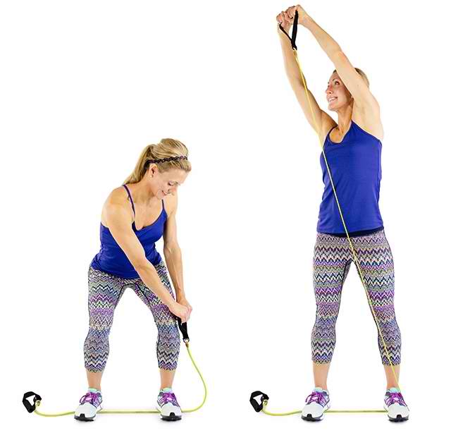 woodchopper Develop a resistance band workout plan with help from this definitive exercise guide. | Reach your fitness goals with resistance band workouts. #healthyliving #workouts #fitness #keepingfit #exercise #wellness #healthyhabits #healthier #fitnessgoals