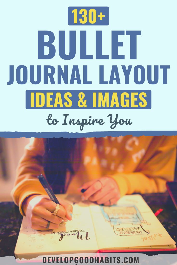 132 idées et images de mise en page de Bullet Journal pour vous inspirer