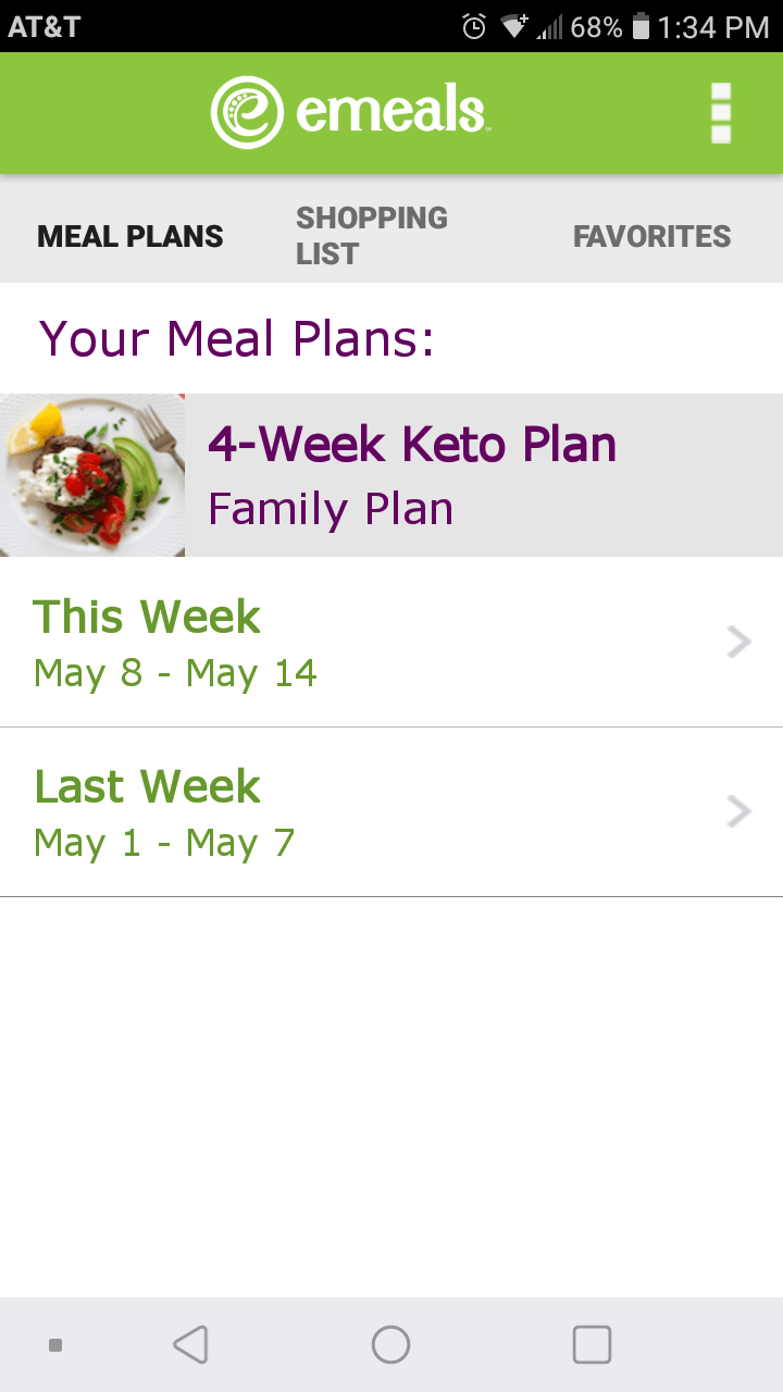meal planning | kid friendly family plan emeals | meal app