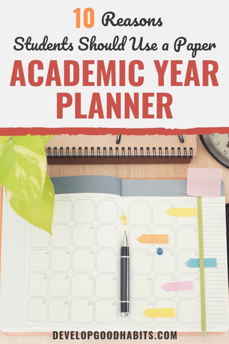 academic year planner | daily planner | academic planner
