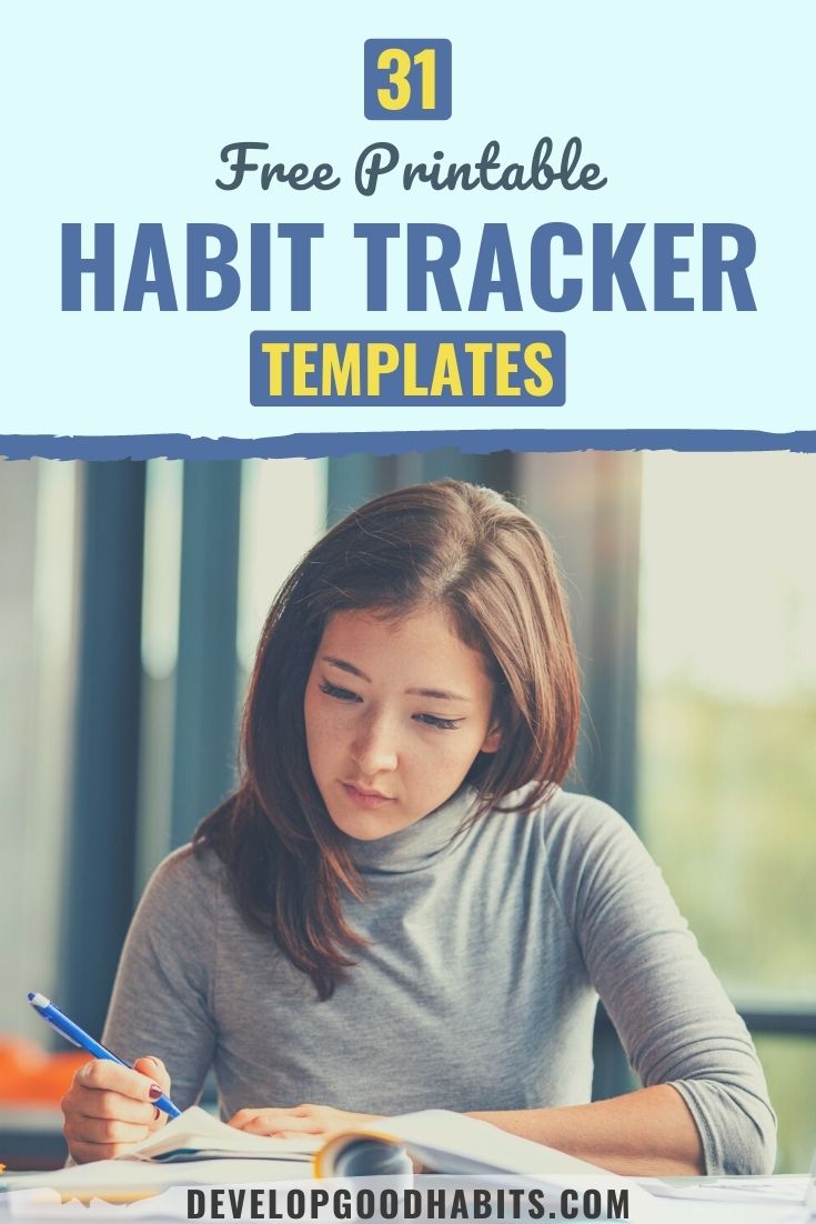 31 Printable Habit Tracker Templates [Free for 2022]