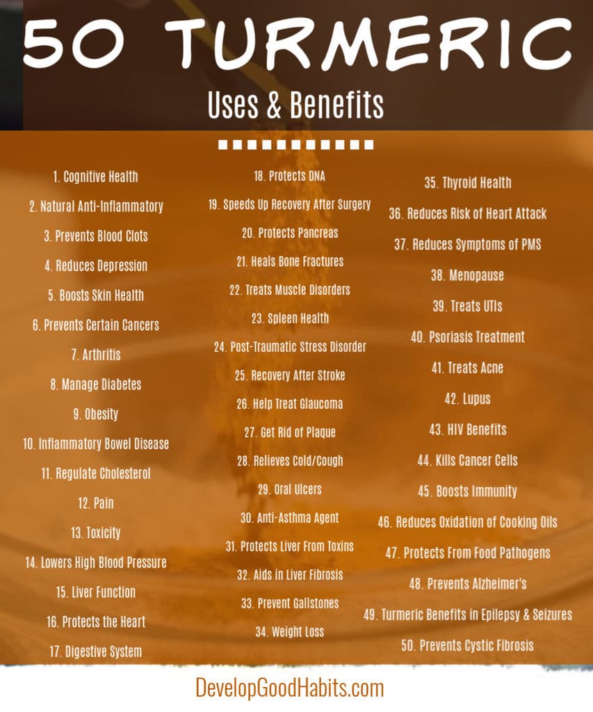 Turmeric uses and benefits [infographic]