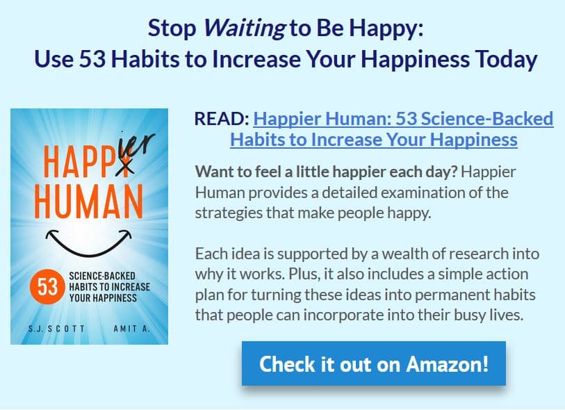This image has an empty alt attribute; its file name is happier-human-book-ad.jpg
