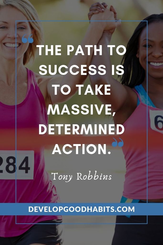Tony Robbins Success Quotes - “The path to success is to take massive, determined action.” – Tony Robbins | tony robbins quotes for employees | tony robbins books | tony robbins quote on leadership #dailyquote #leadership #lovequotes
