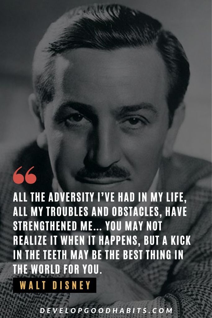walt disney failed then succeeded | how many times was walt disney told no | success after failure quotes
