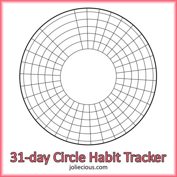 circle habit tracker