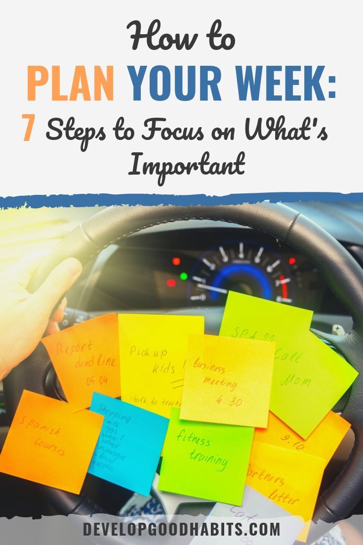 How to Plan Your Week: 7 Steps to Focus on What\'s Important