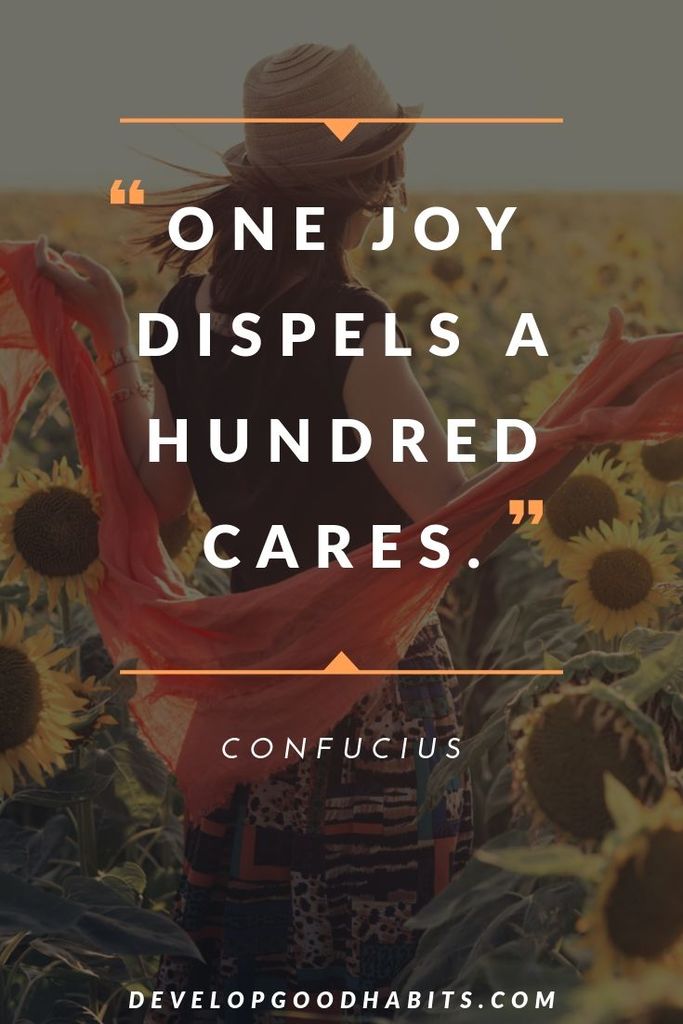 Confucius Quotes on Happiness - “One joy dispels a hundred cares.” – Confucius | the wisdom of confucius | confucius say karma | confucius quotes about morals #inspirationalquotes #confucius #lifequotes