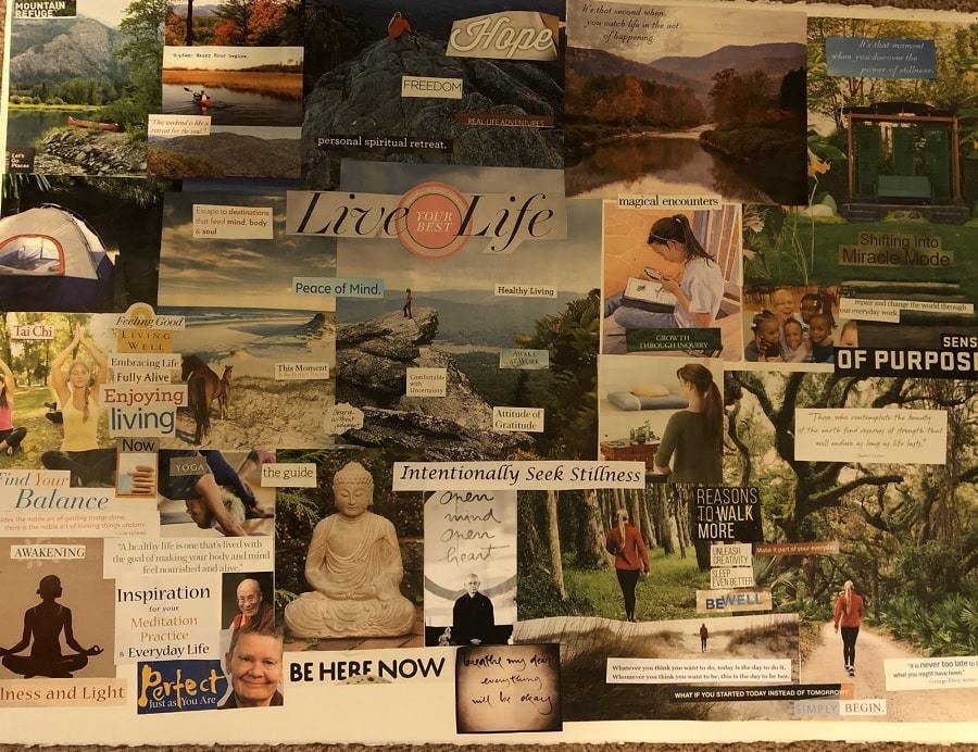 small vision boards | action board | should you share your vision board