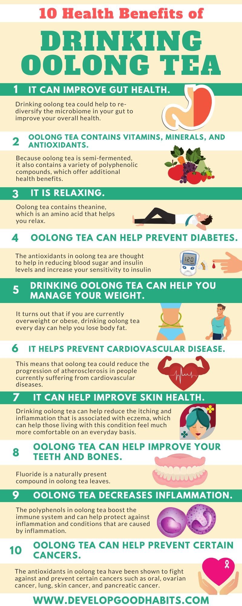 10 Health Benefits of Drinking Oolong Tea